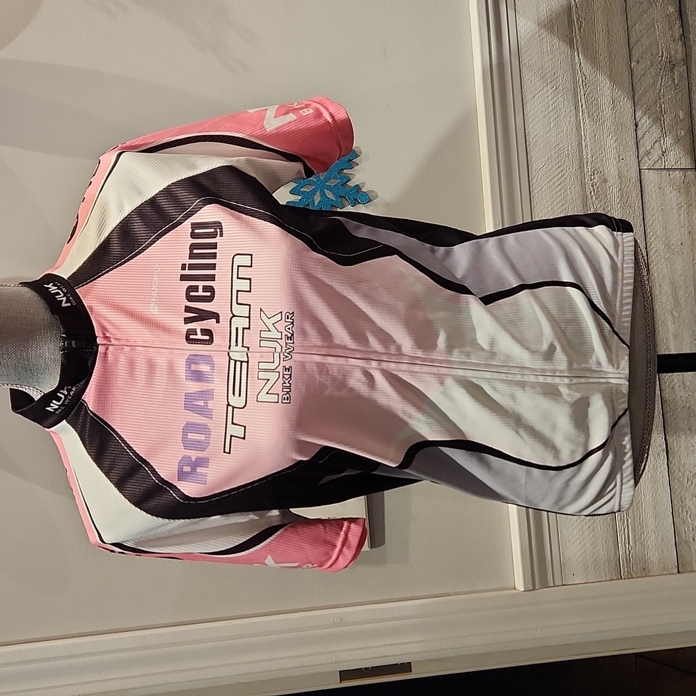 EUC NUK Bikewear Road Cycling Women's sz L Bike Jersey